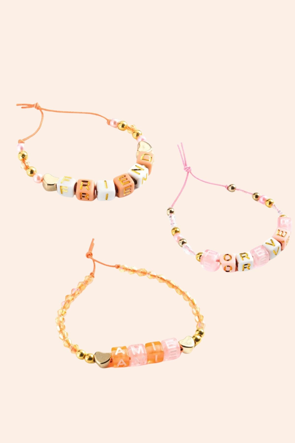 Djeco - 1000 Alphabet Beads - Gold - Strawberries & Cream  - Ingrid Lewis - Designer