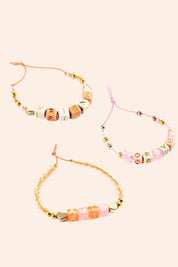 Djeco - 1000 Alphabet Beads - Gold - Strawberries & Cream  - Ingrid Lewis - Designer