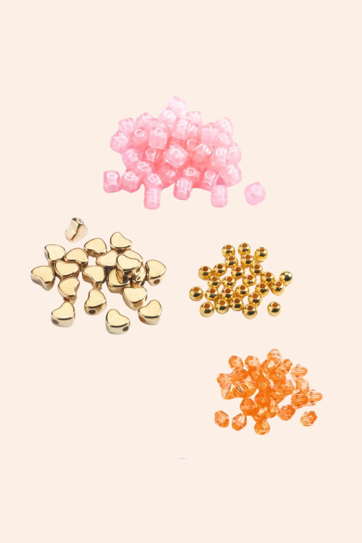 Djeco - 1000 Alphabet Beads - Gold - Strawberries & Cream  - Ingrid Lewis - Designer