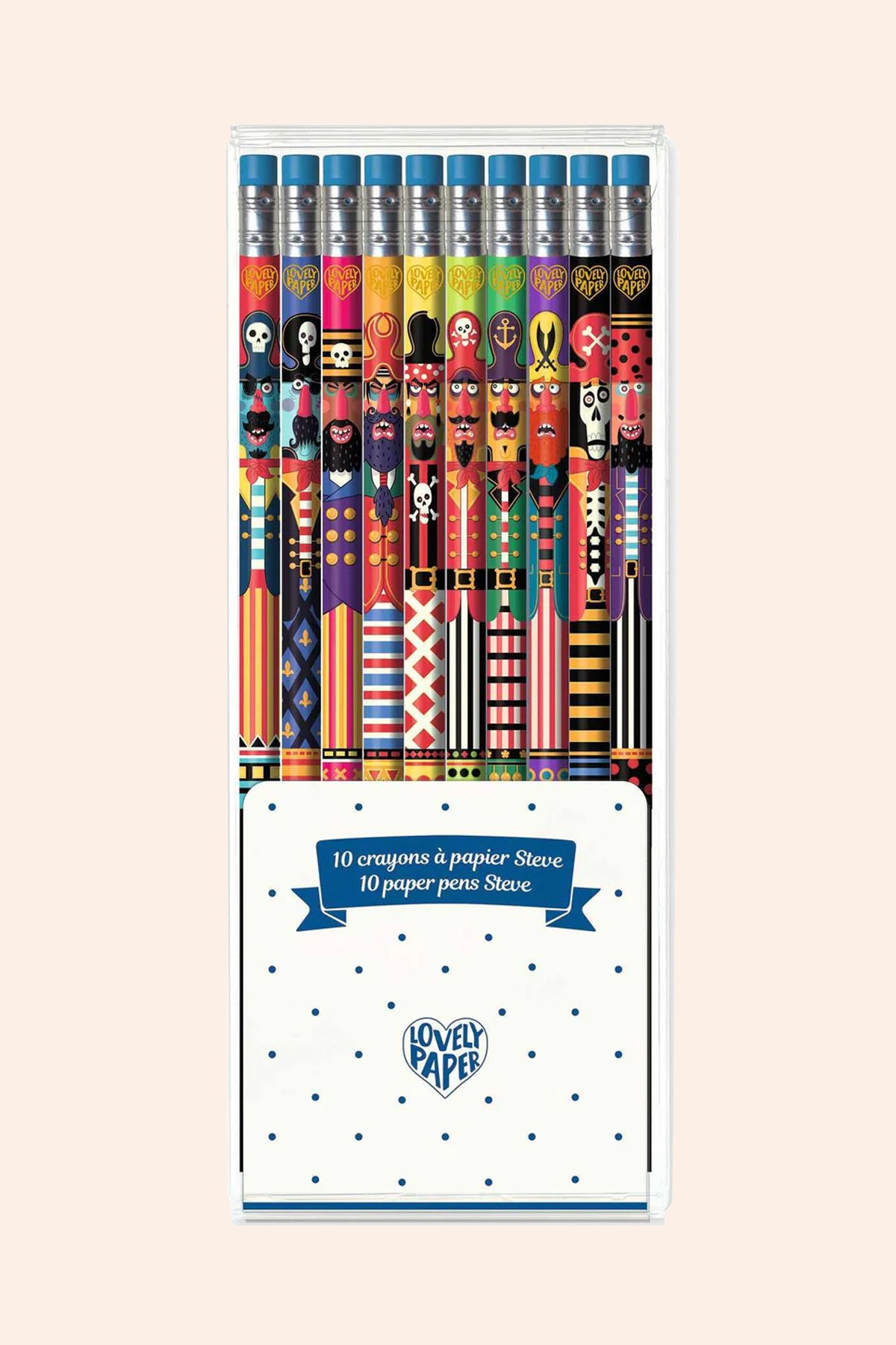 Djeco - 10 Paper Pens - Steve - Strawberries & Cream10 Paper Pens - Steve