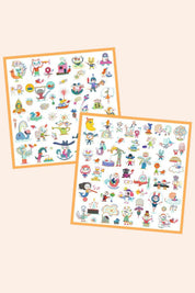 Djeco - 160 Stickers - Gazette - Strawberries & Cream - Ingrid Lewis - Designer