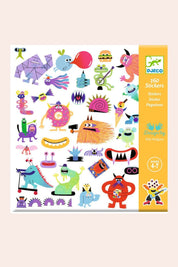 Djeco - 160 Stickers -  Monsters - Strawberries & Cream 