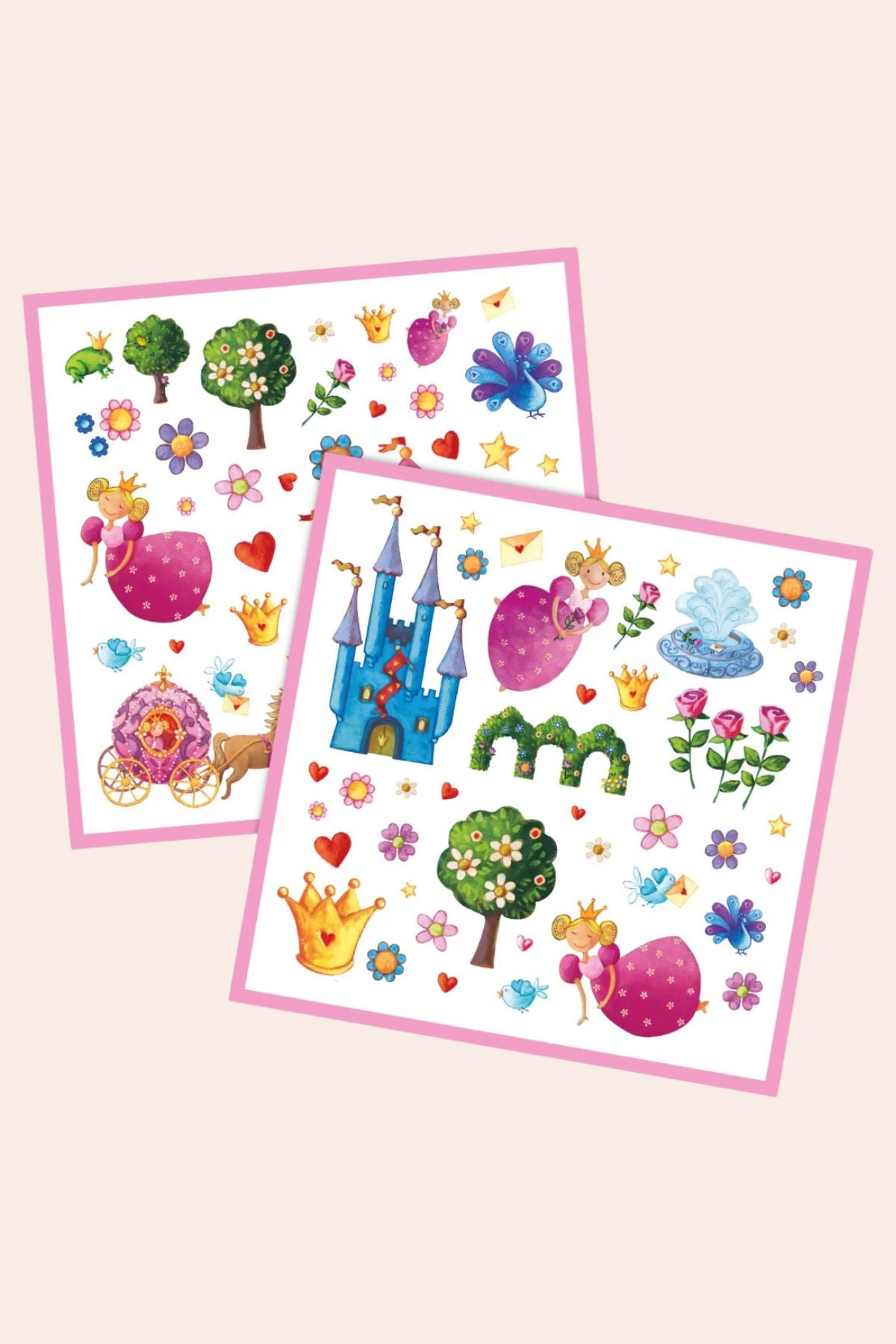 Djeco - 160 Stickers - Princess Marguerite - Strawberries & Cream 
