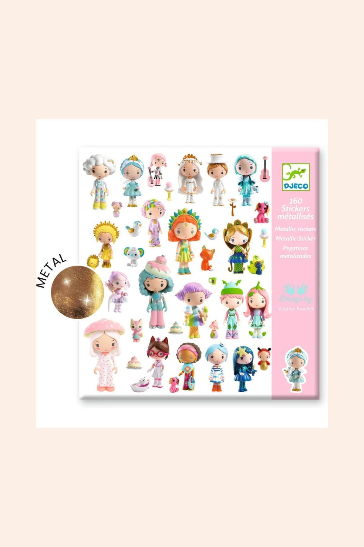 Djeco - 160 Stickers - The Little World of Tinyly - Strawberries & Cream 