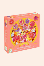 Djeco - 285 Fancy Beads -  Hearts - Strawberries & Cream 