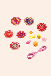 Djeco - 285 Fancy Beads -  Hearts - Strawberries & Cream 