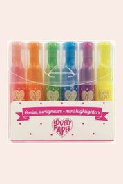 Djeco - 6 Mini Highlighters - Strawberries & Cream