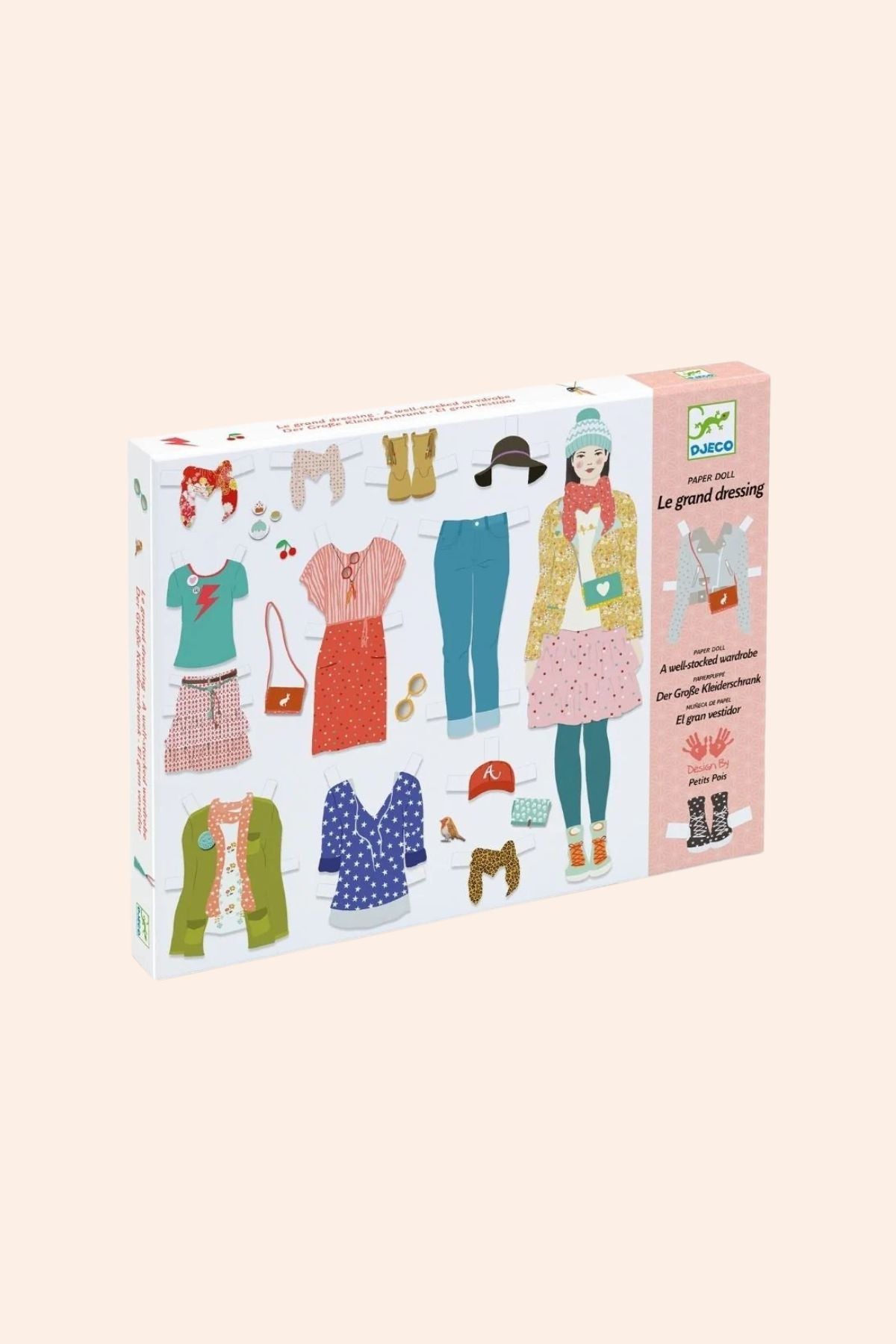 Djeco - A Well-stocked Wardrobe - Paper Doll- Strawberries & Cream 