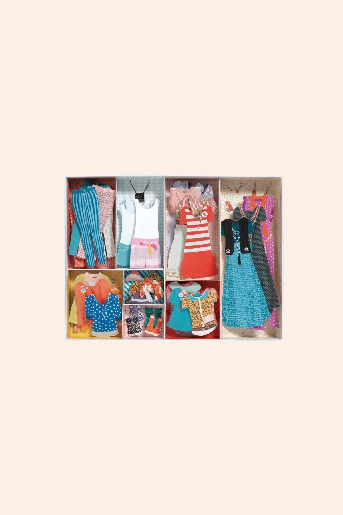 Djeco - A Well-stocked Wardrobe - Paper Doll- Strawberries & Cream 