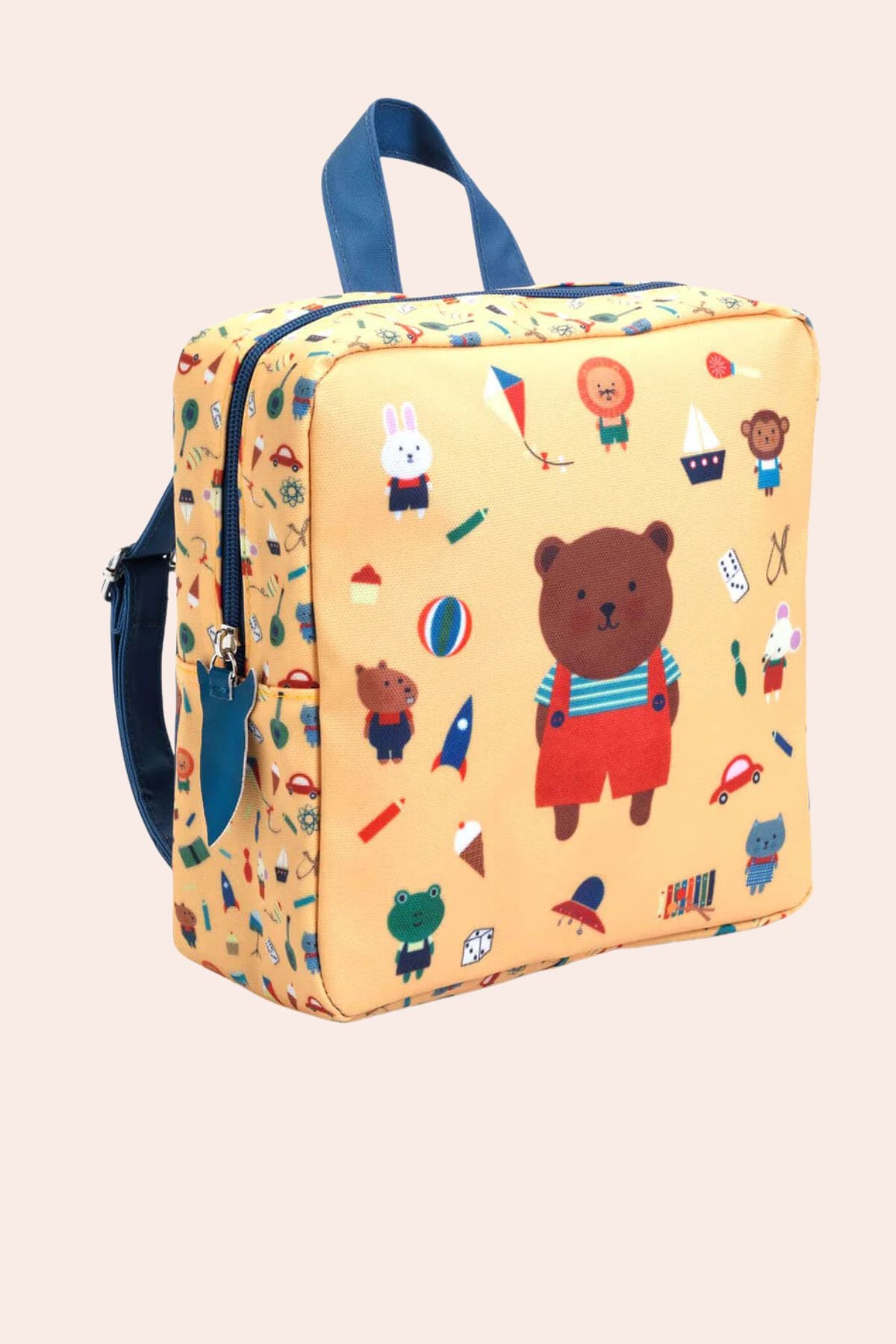 Djeco - Backpack - Bear - Strawberries & Cream 