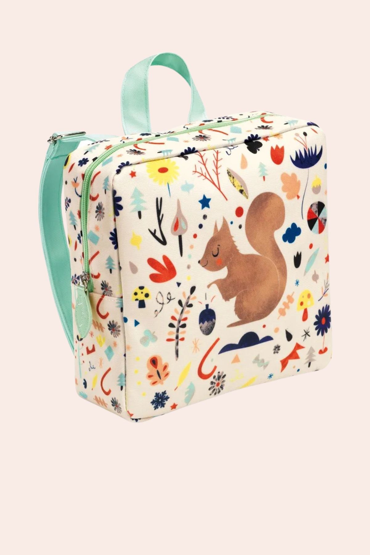 Djeco -  Backpack - Squirrel - Strawberries & Cream 