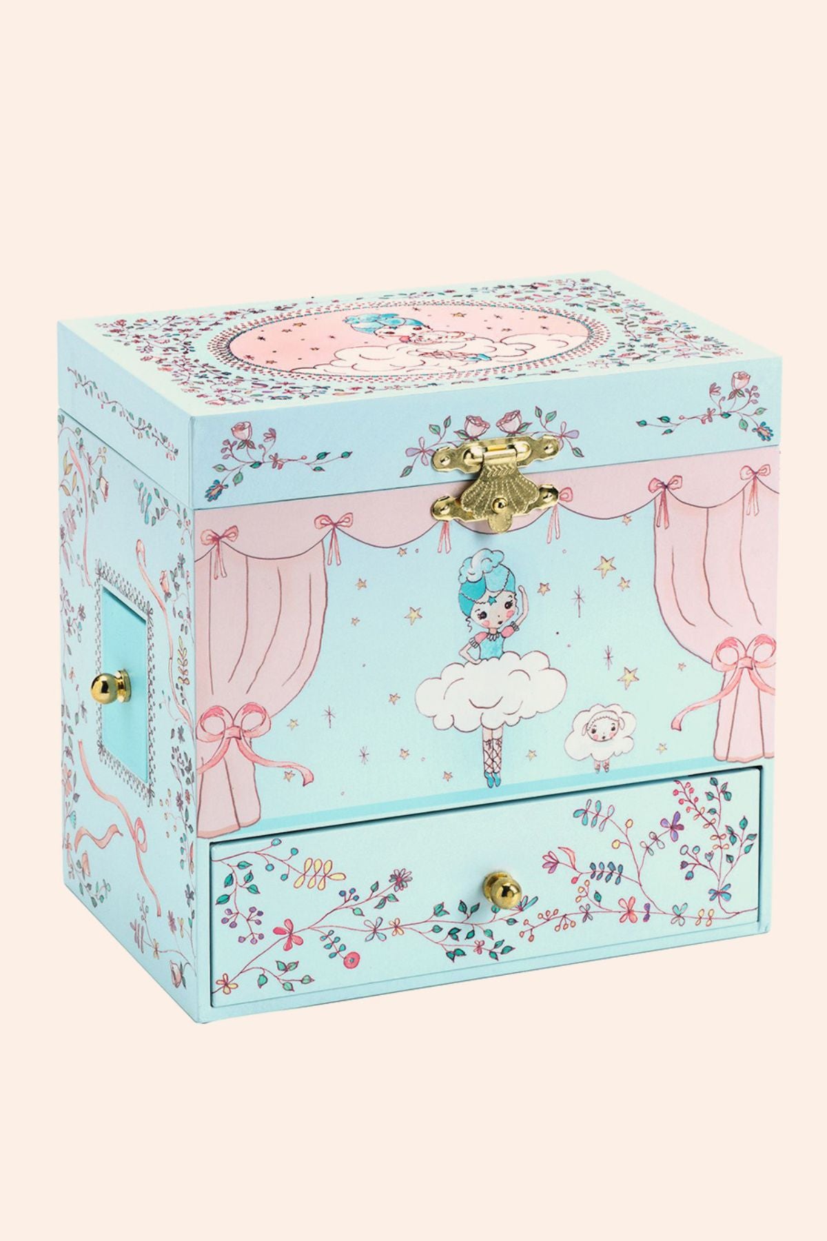 Djeco - Ballerine En Scène - Musical Box - Strawberries & Cream  - Ingrid Lewis - Designer 