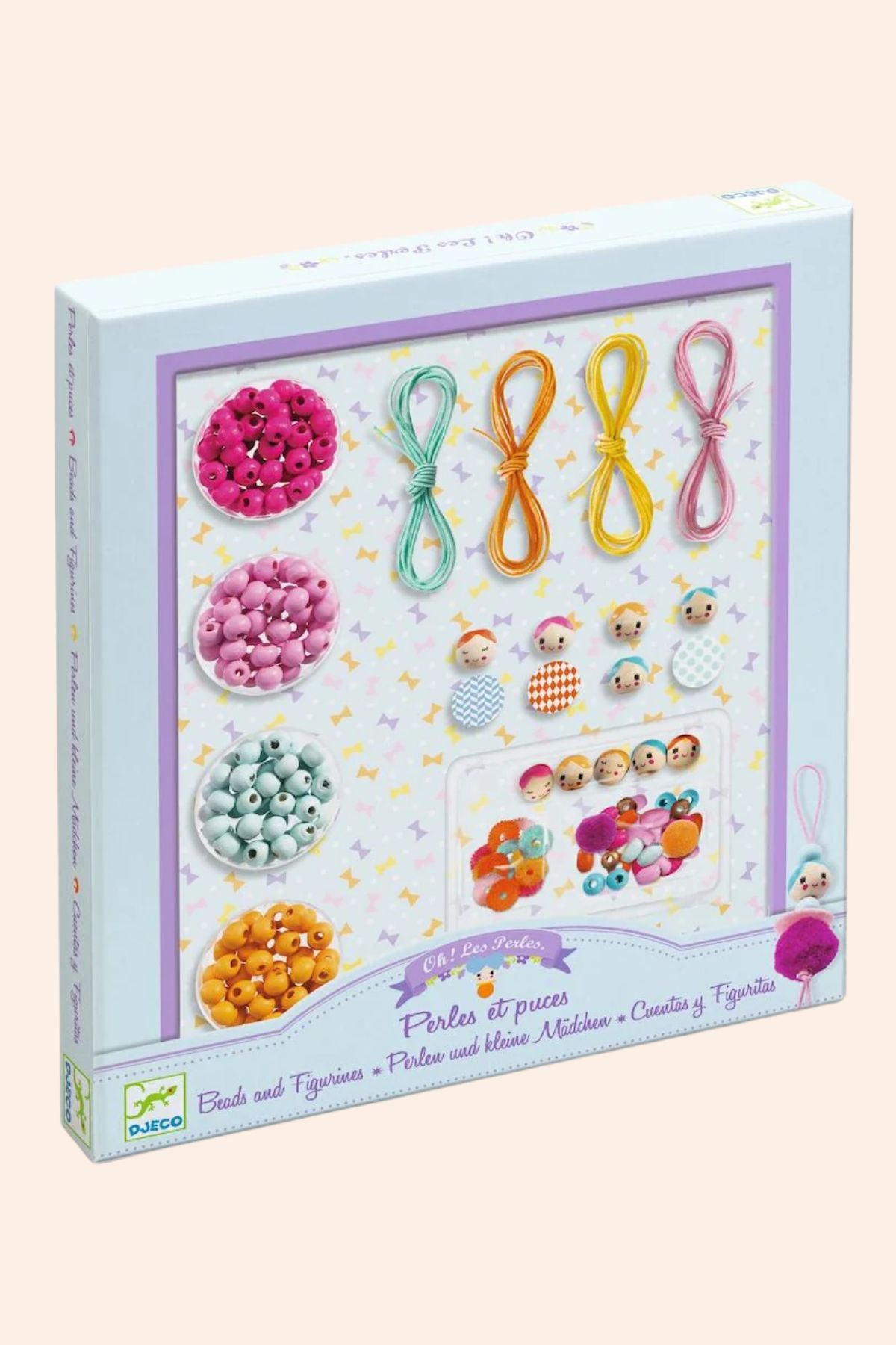 Djeco - Beads and Figurines - Oh Les Perles - Strawberries & Cream  - Ingrid Lewis - Designer 
