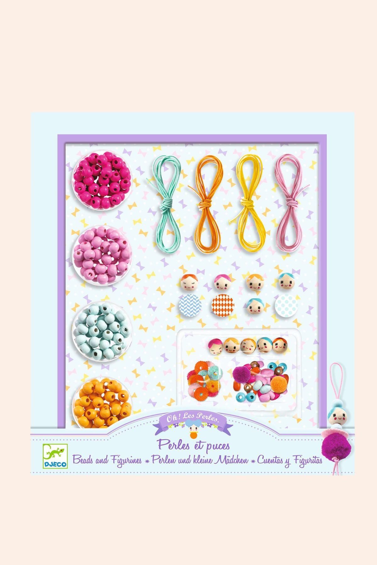 Djeco - Beads and Figurines - Oh Les Perles - Strawberries & Cream  - Ingrid Lewis - Designer 