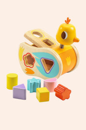 Djeco - Boitatou Wooden Duck - Shape Sorter - Strawberries & Cream - Ingrid Lewis - Designer