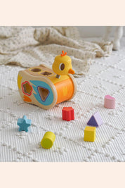 Djeco - Boitatou Wooden Duck - Shape Sorter - Strawberries & Cream - Ingrid Lewis - Designer