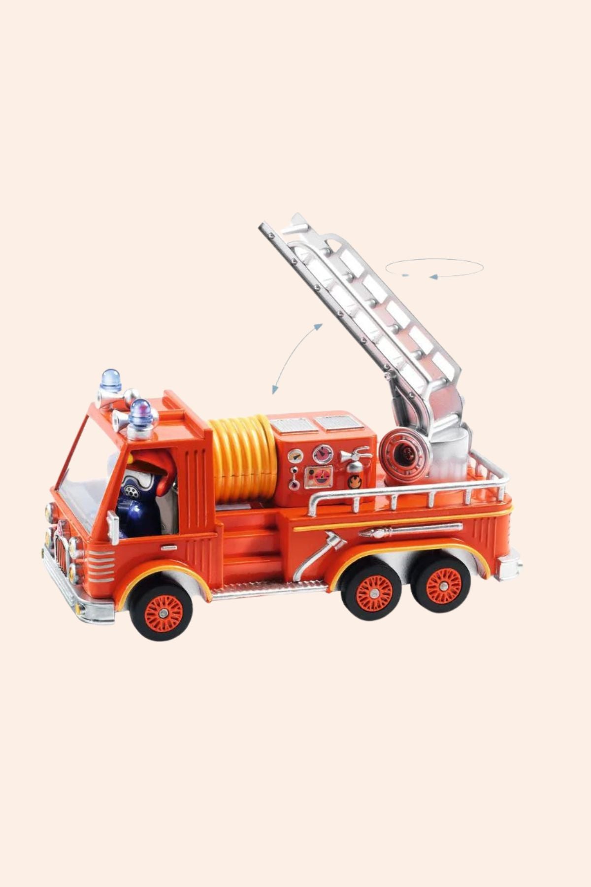 Djeco - Crazy Motors - Little Fire Truck - Strawberries & Cream - Ingrid Lewis - Designer