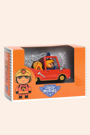 Djeco - Crazy Motors - Little Fire Truck - Strawberries & Cream - Ingrid Lewis - Designer