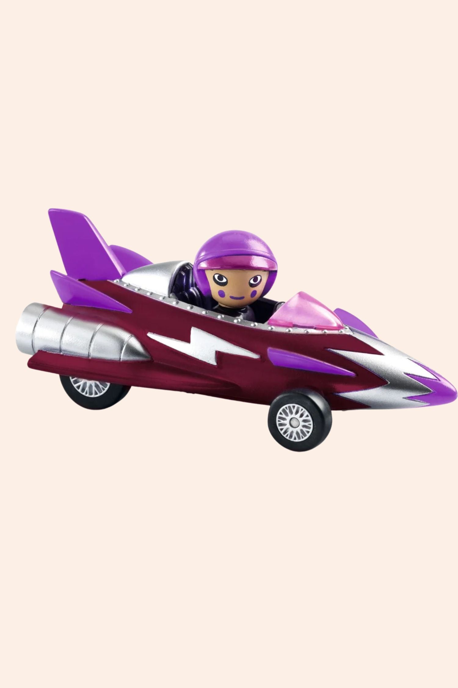 Djeco - Crazy Motors - Miss Burgundy Car - Strawberries & Cream 