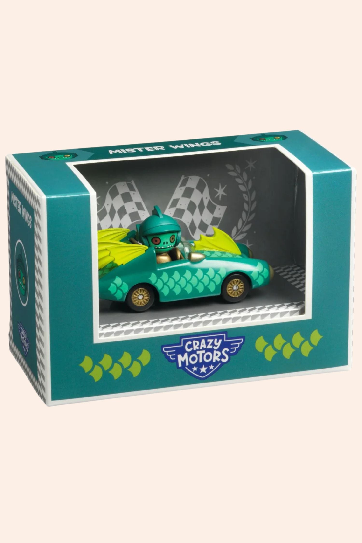 Djeco - Crazy Motors - Mister Wings Car - Strawberries & Cream 