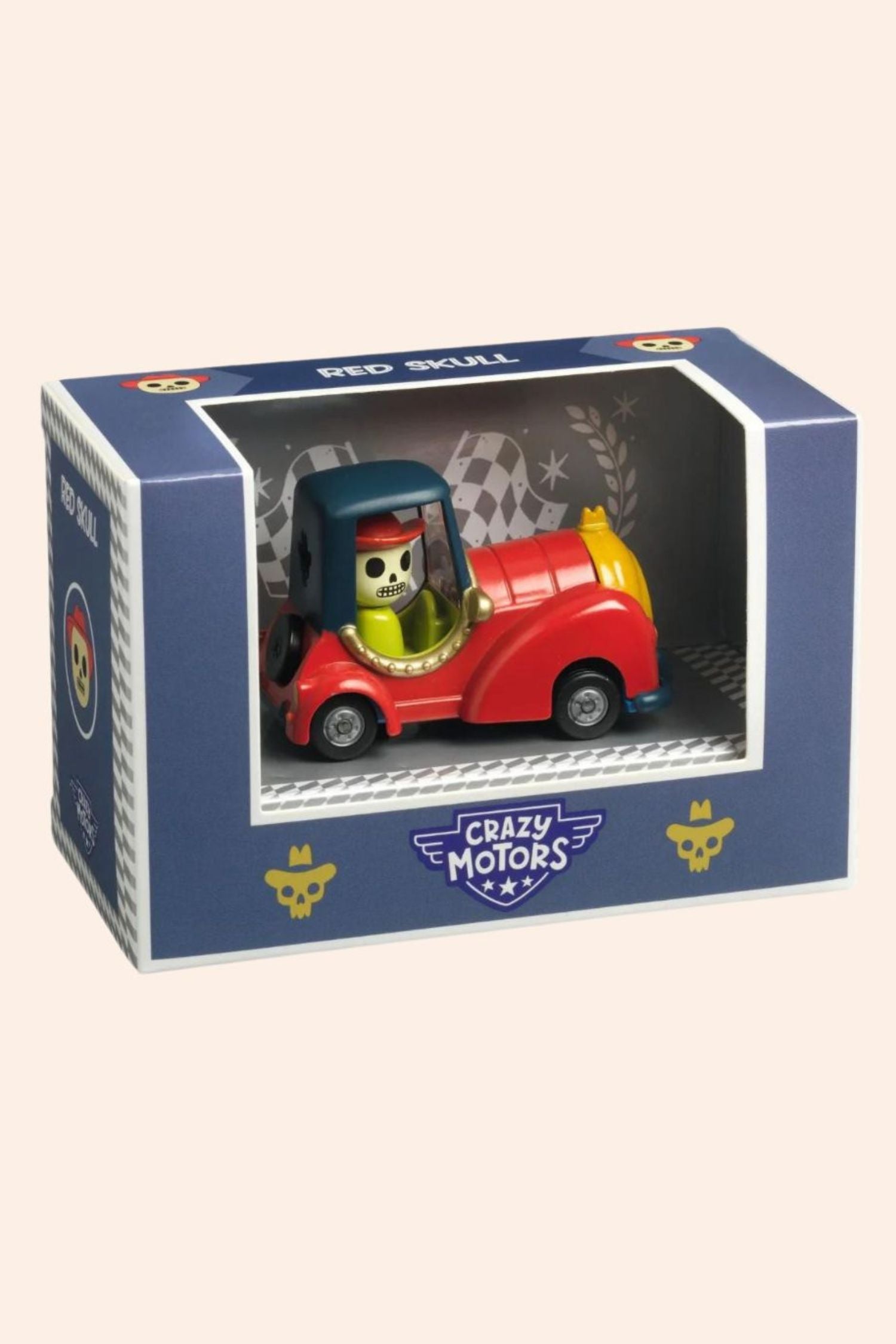 Djeco - Crazy Motors - Red Skull Car - Strawberries & Cream 