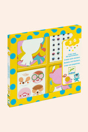 Djeco - Create With Stickers - I Love Animals - Strawberries & Cream 