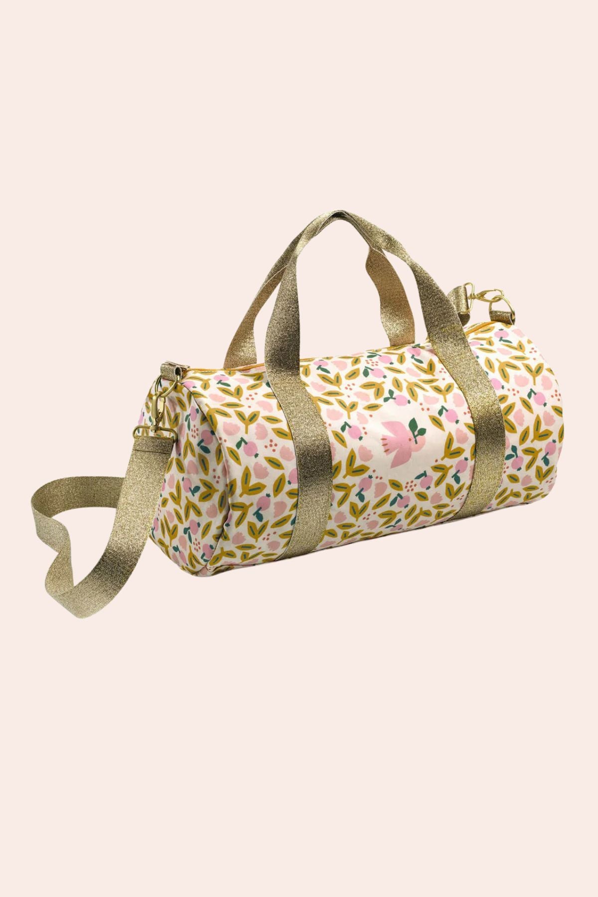 Djeco - Duffel Bag- Pink Bird - Strawberries & Cream - Luxury - travel