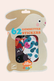 Djeco - Farm Animals - Stickers - Strawberries & Cream 