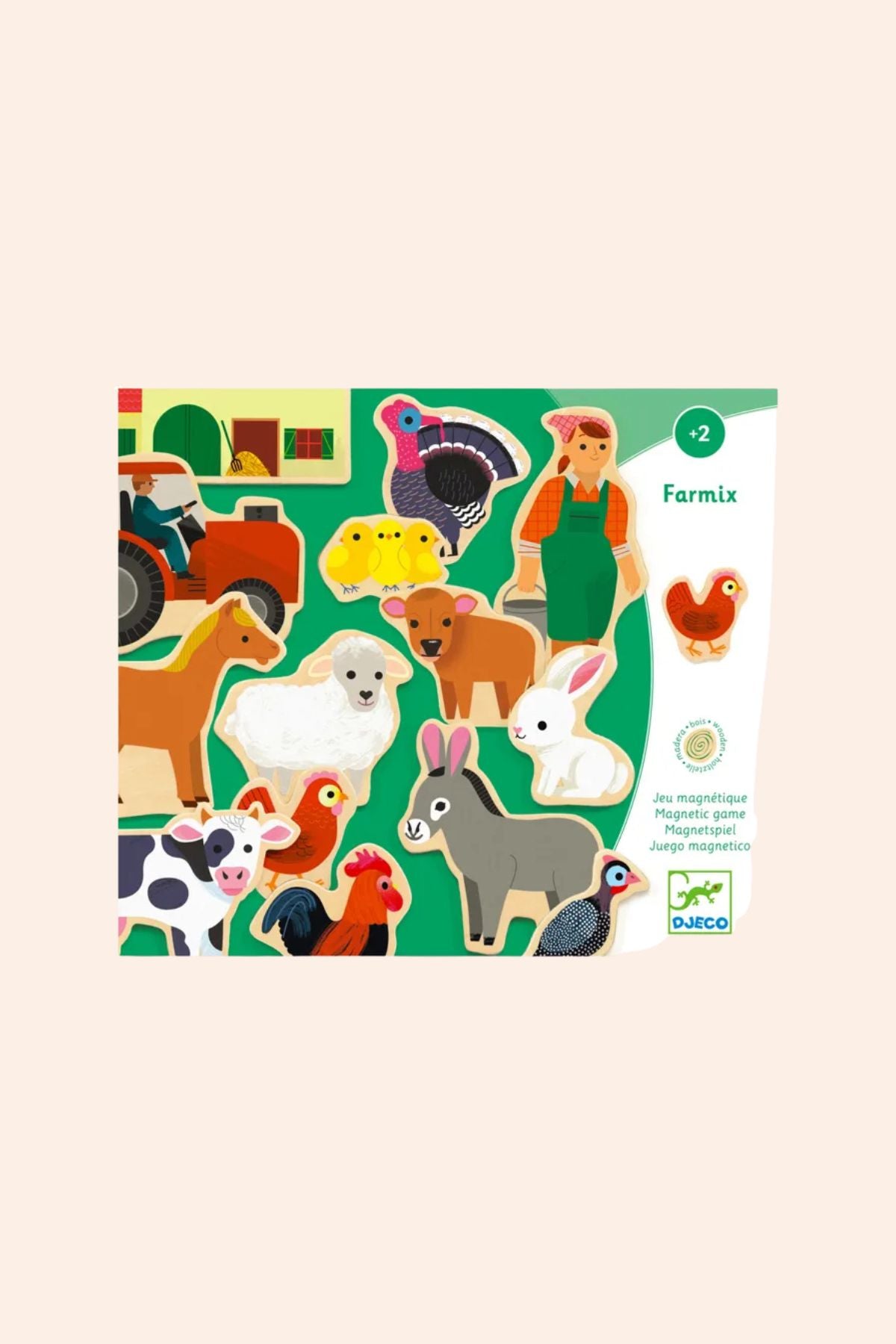 Djeco - Farmix - Magnetic Game - Strawberries & Cream