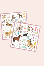 Djeco - Horses - 160 Stickers - Strawberries & Cream 