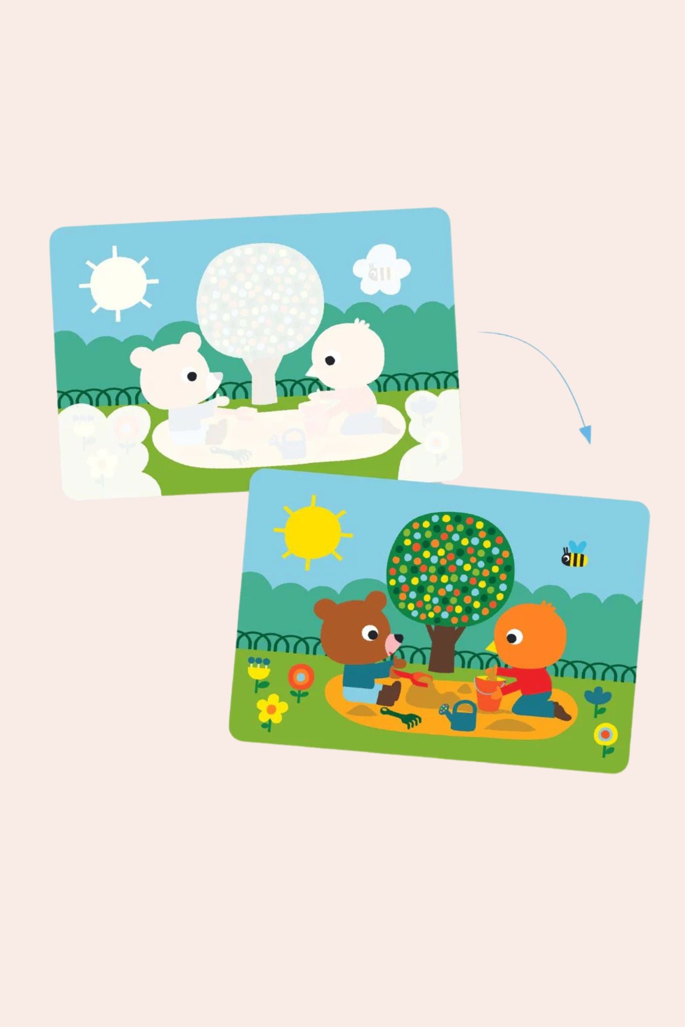 Djeco - In The Park - Magic Colouring - Strawberries & Cream 