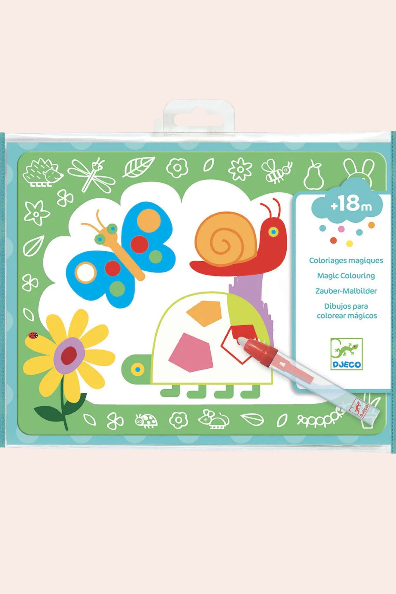 Djeco - Magic Scribbles - Magic Colouring - Strawberries & Cream 