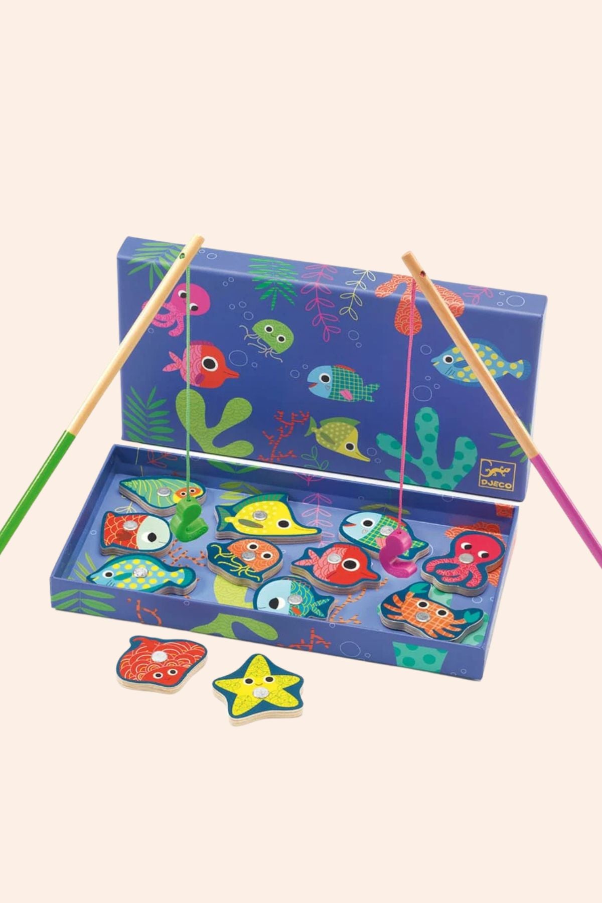 Djeco - Magnetic Fishing Colour - Strawberries & Cream 