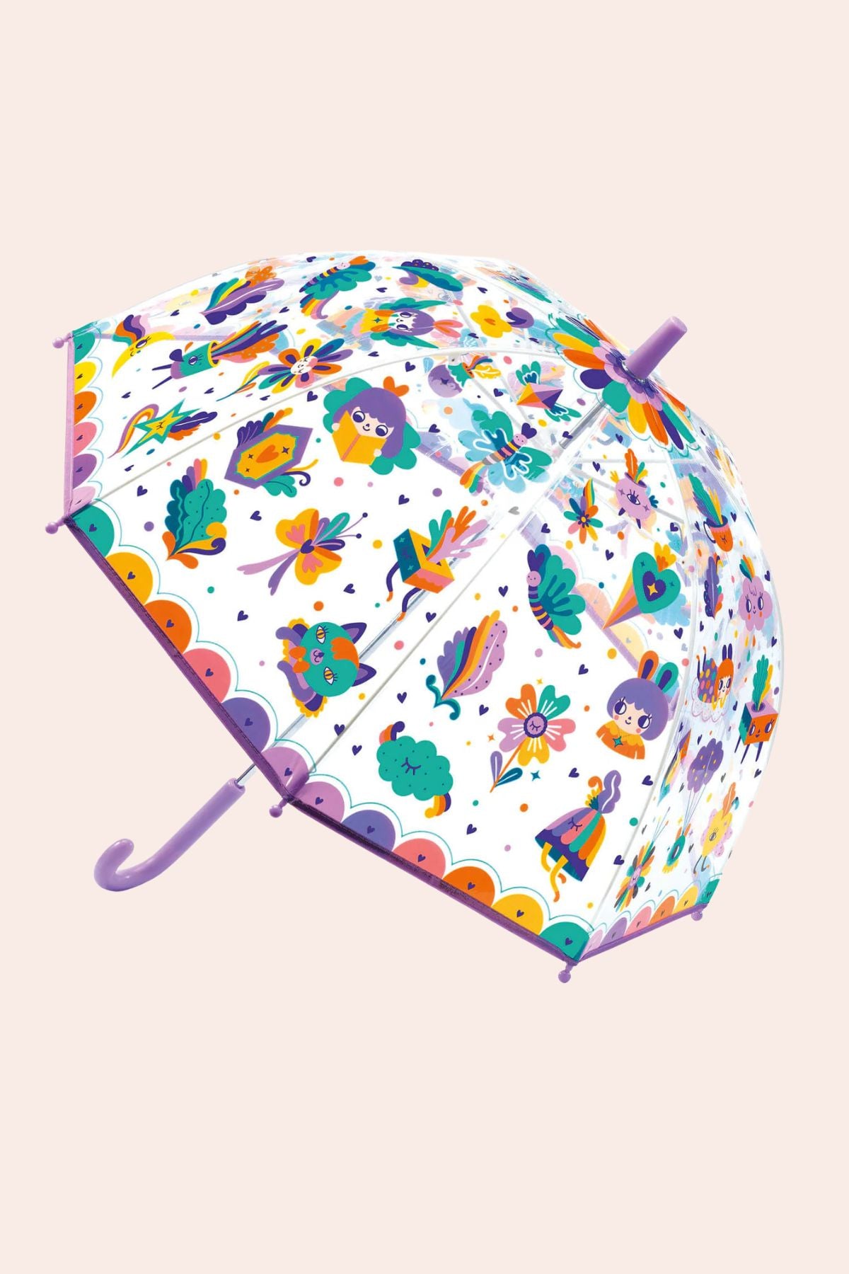 Djeco - Medium Umbrella - Pop Rainbow - Strawberries & Cream 
