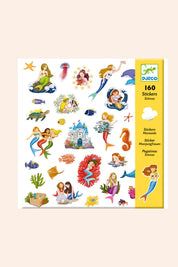 Djeco - Mermaids - 160 Stickers - Strawberries & Cream - Ingrid Lewis - Designer
Packaging of Djeco mermaid stickers with colourful illustrations.