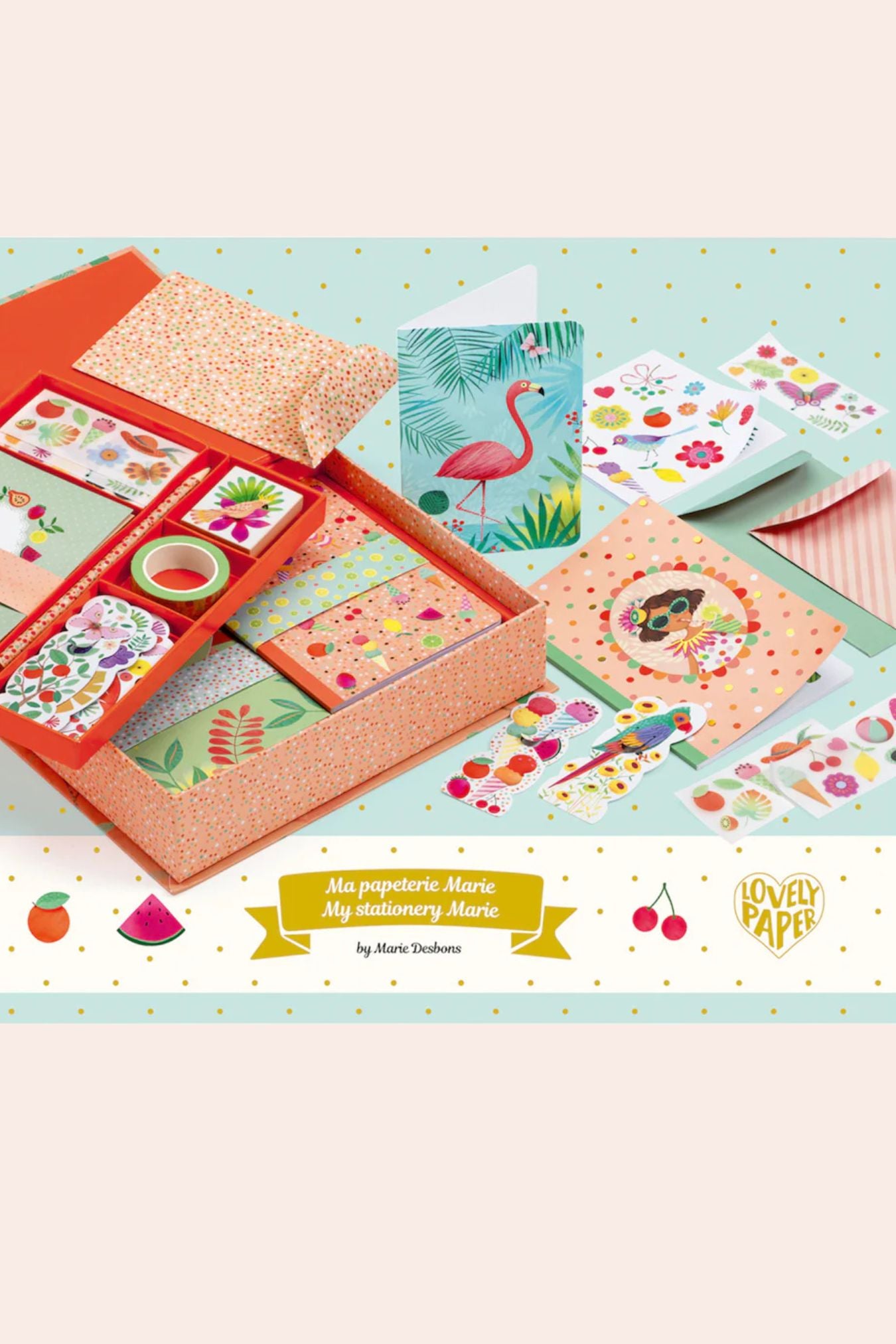 Djeco - My Stationery - Marie - Strawberries & Cream