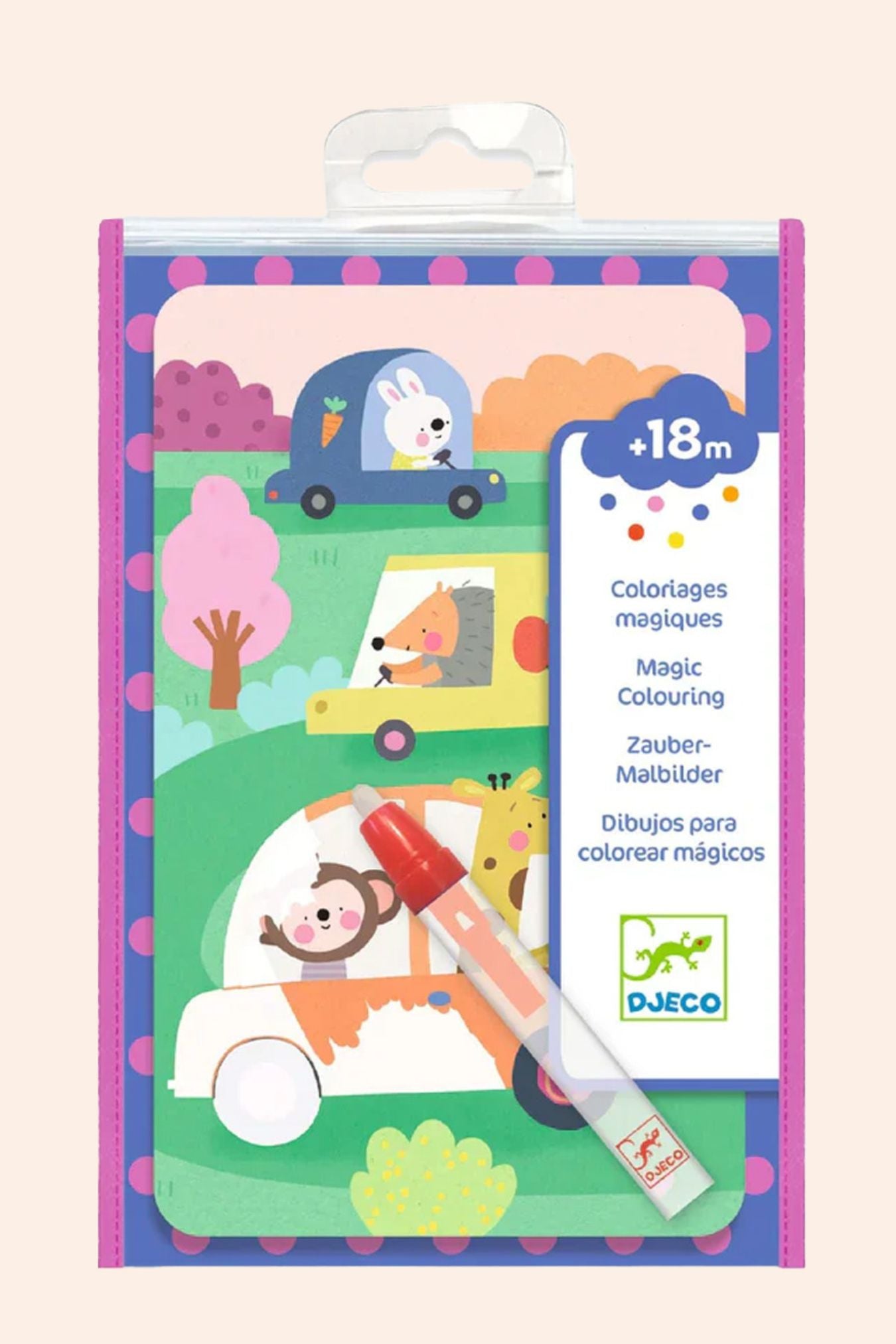 Djeco - On the Road - Magic Colouring - Strawberries & Cream 