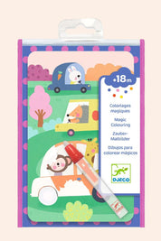 Djeco - On the Road - Magic Colouring - Strawberries & Cream 