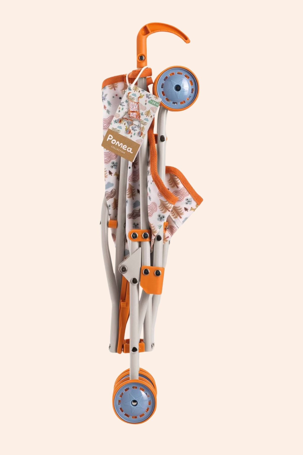Djeco - Pomea - Stroller Forest - Strawberries & Cream
Children's scooter with orange handlebar and wheels.