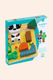 Djeco - Puzz & Match Happy - Strawberries & Cream 