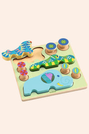 Djeco - Puzz & Roll - Bariolo - Strawberries & Cream - Ingrid Lewis - Designer