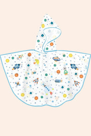 Djeco - Rain Cape - Rocket - Strawberries & Cream - Accessories - Luxury - Ingrid Lewis - Designer 
Children's poncho with space-themed design