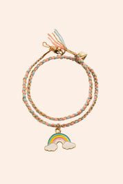 Djeco - Rainbow Kumihimo Jewellery - Strawberries & Cream 