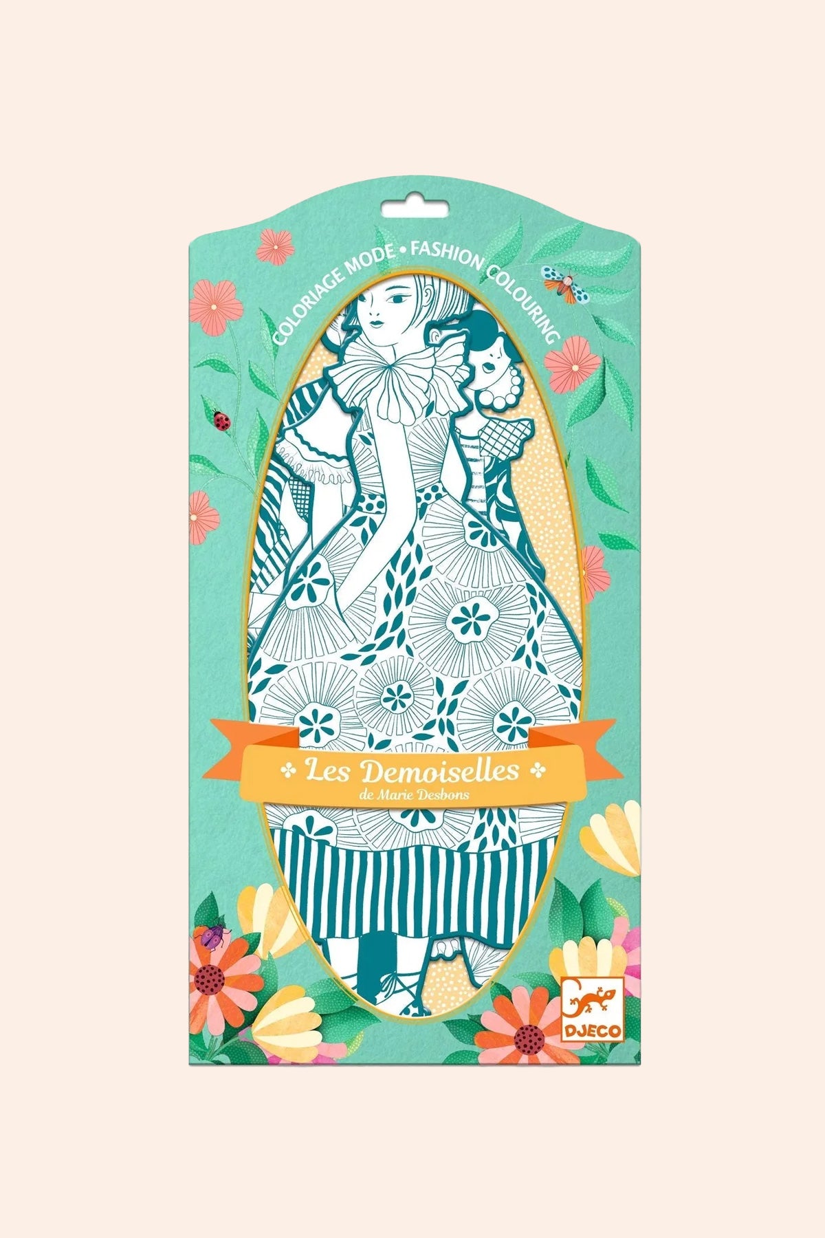 Djeco - Rebekka and Friends - Fashion Colouring - Les Demoiselles - Strawberries & Cream