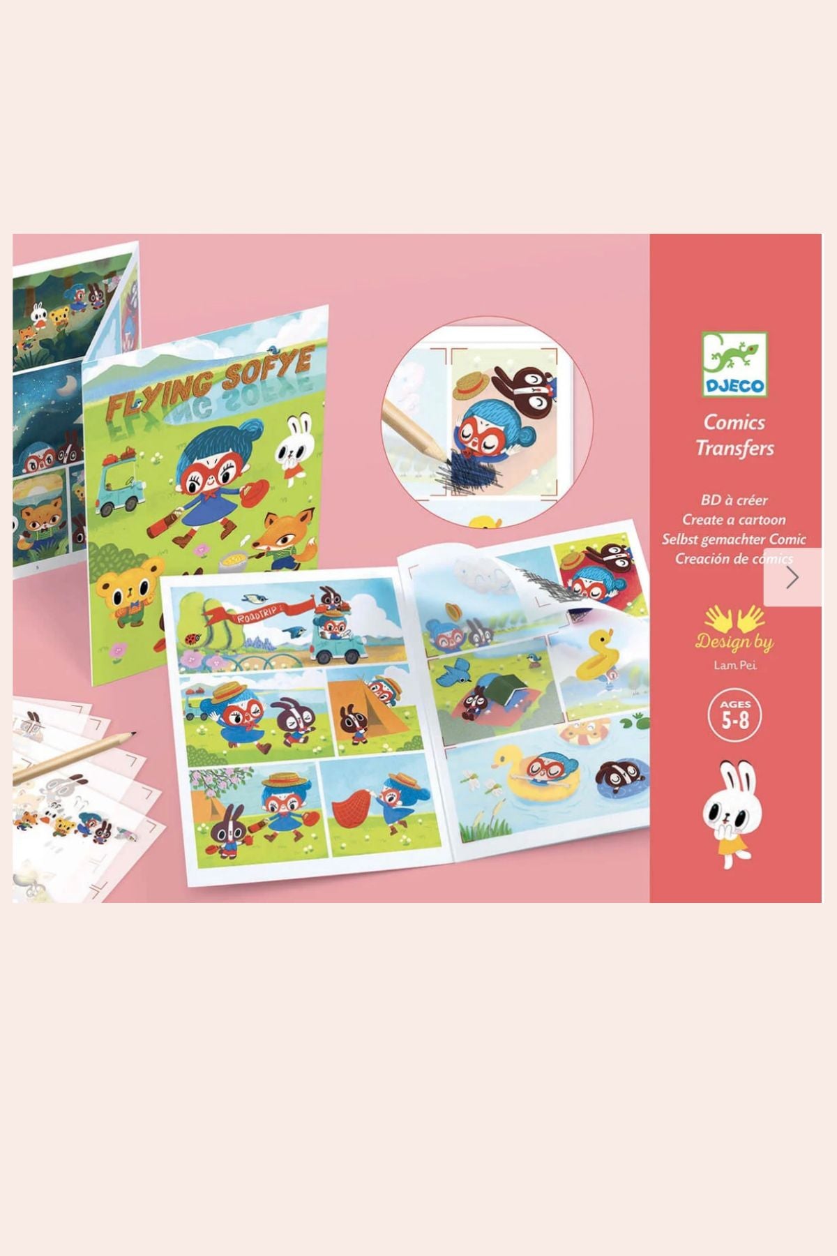 Flying Sofye - Rub-On-Transfers - Strawberries & Cream - Arts and crafts - Creative Activities