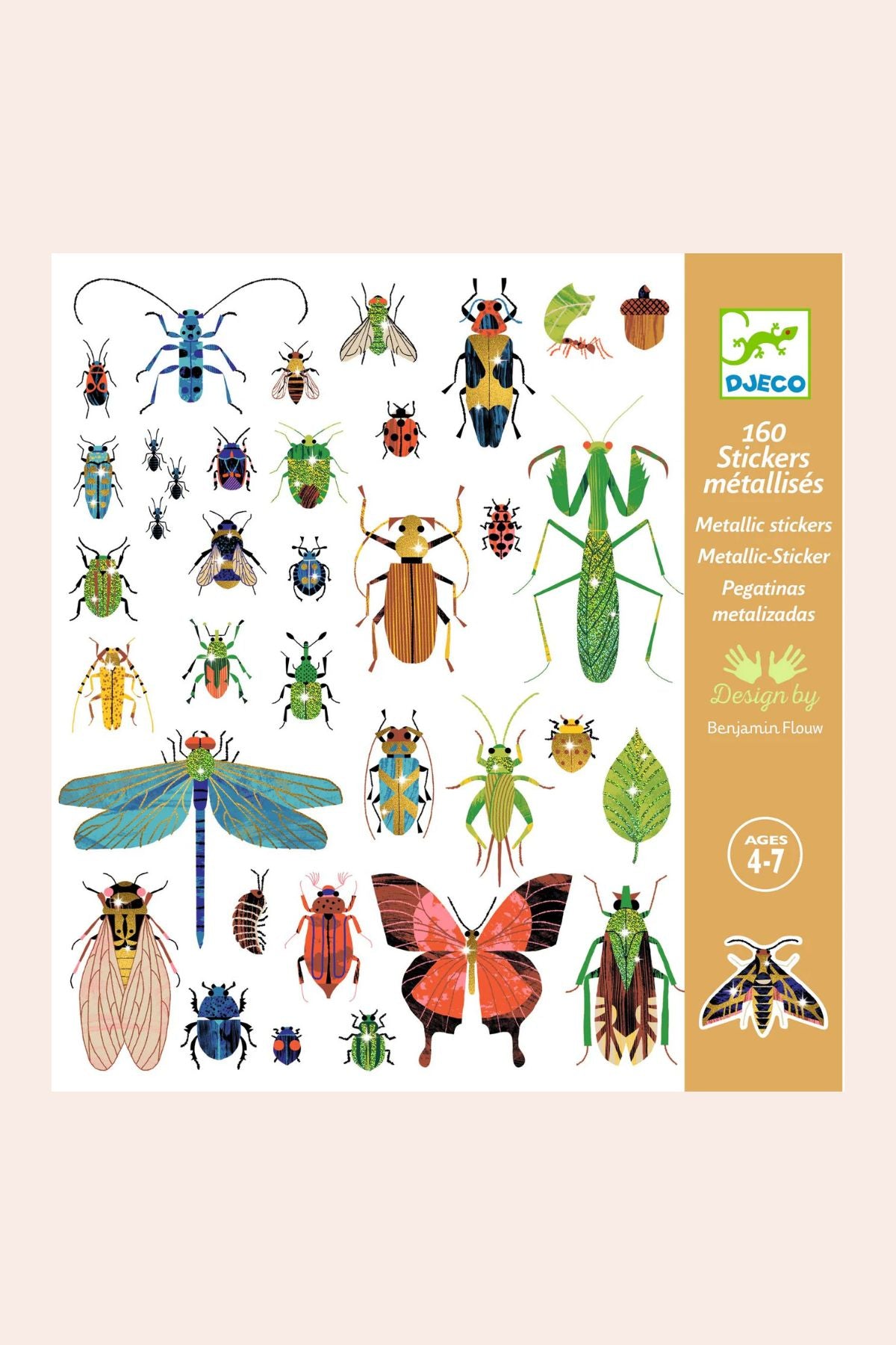 Djeco - Stickers - Microcosmos - Strawberries & Cream  - Ingrid Lewis - Designer