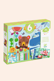 Djeco - The Mouse and His Friends - 6 Creative Activities - Strawberries & Cream - Ingrid Lewis - Designer