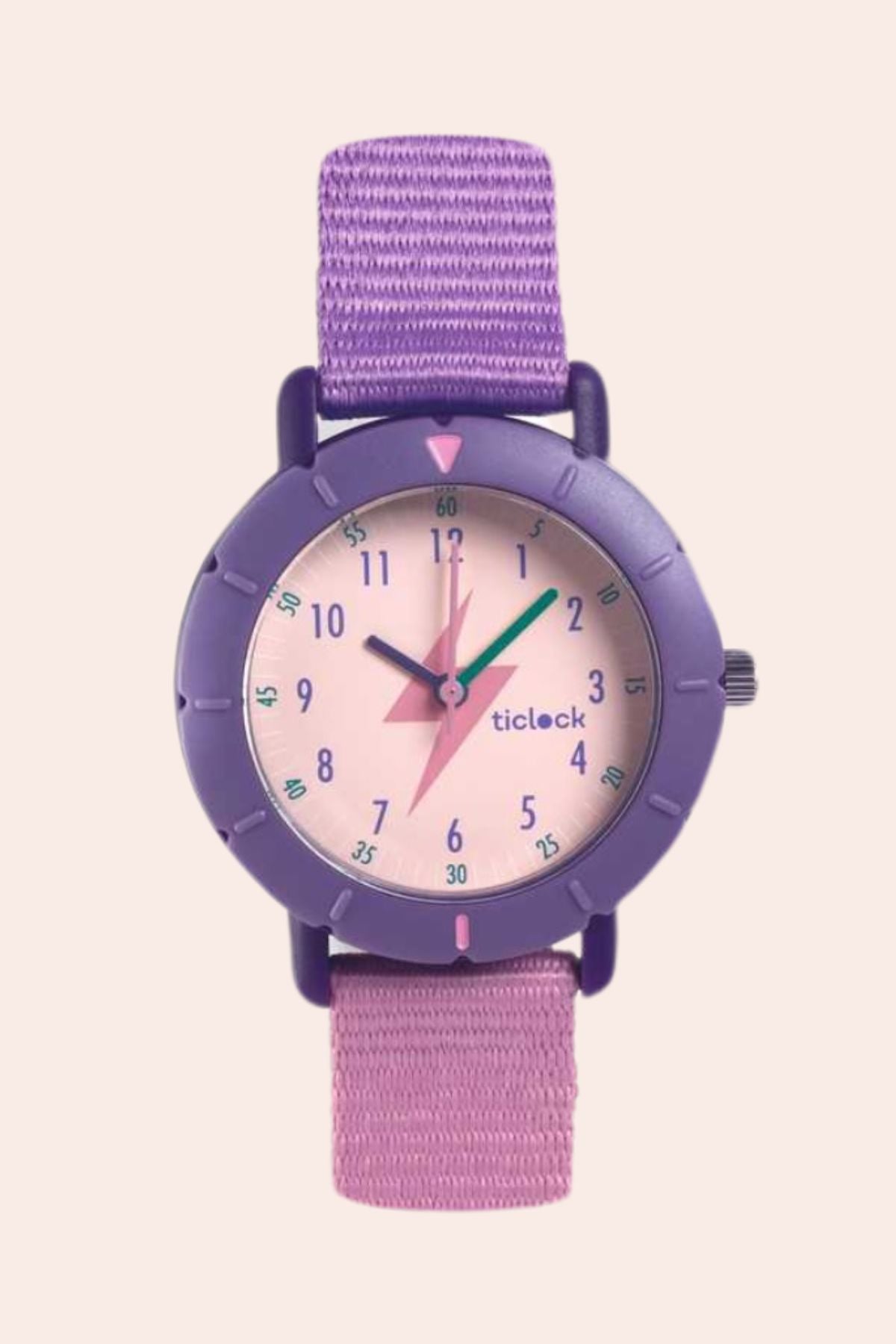 Djeco - Ticlock Watch - Purple Flash - Strawberries & Cream 