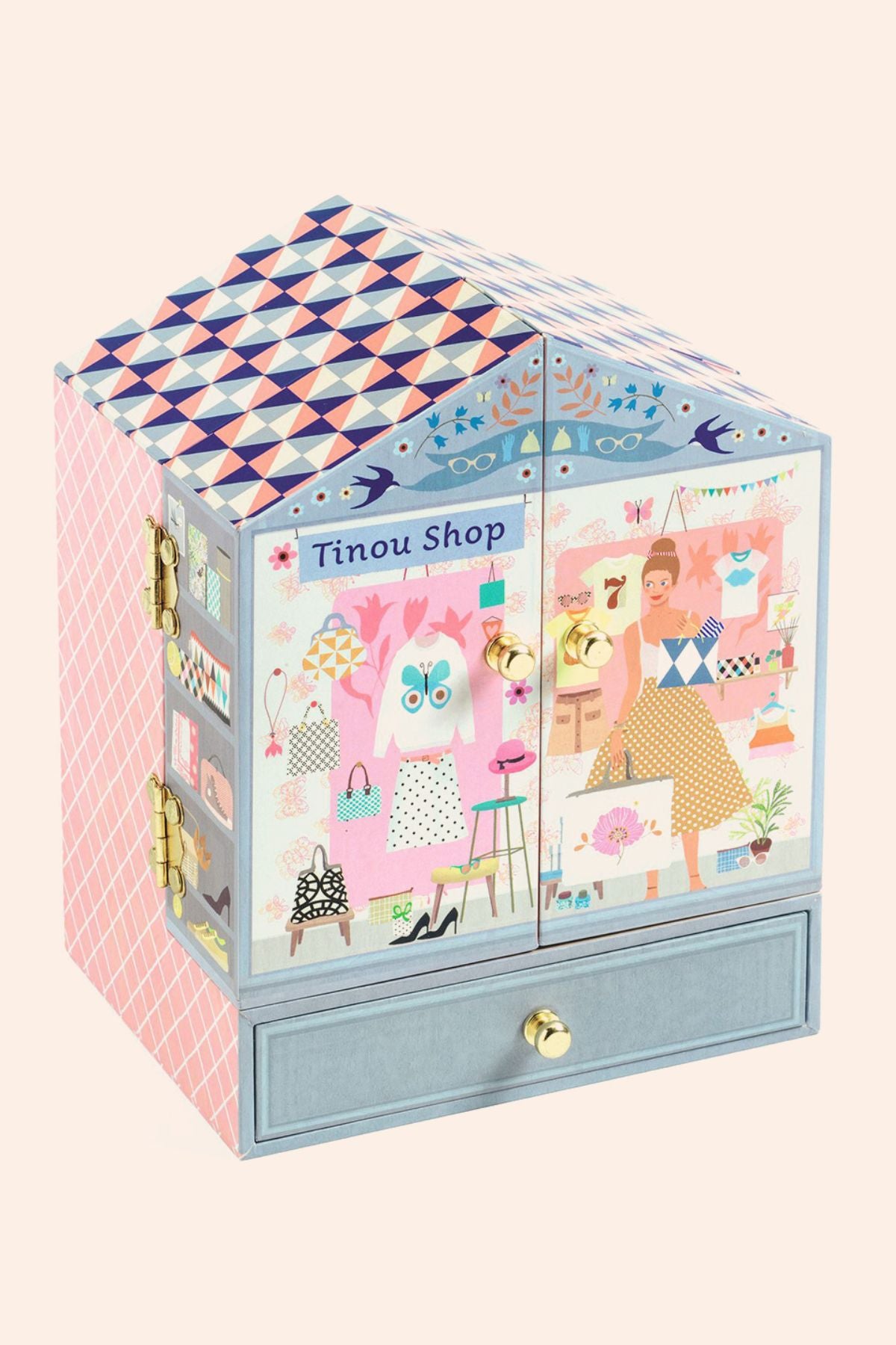 Djeco - Tinou Shop - Musical Box - Strawberries & Cream 
