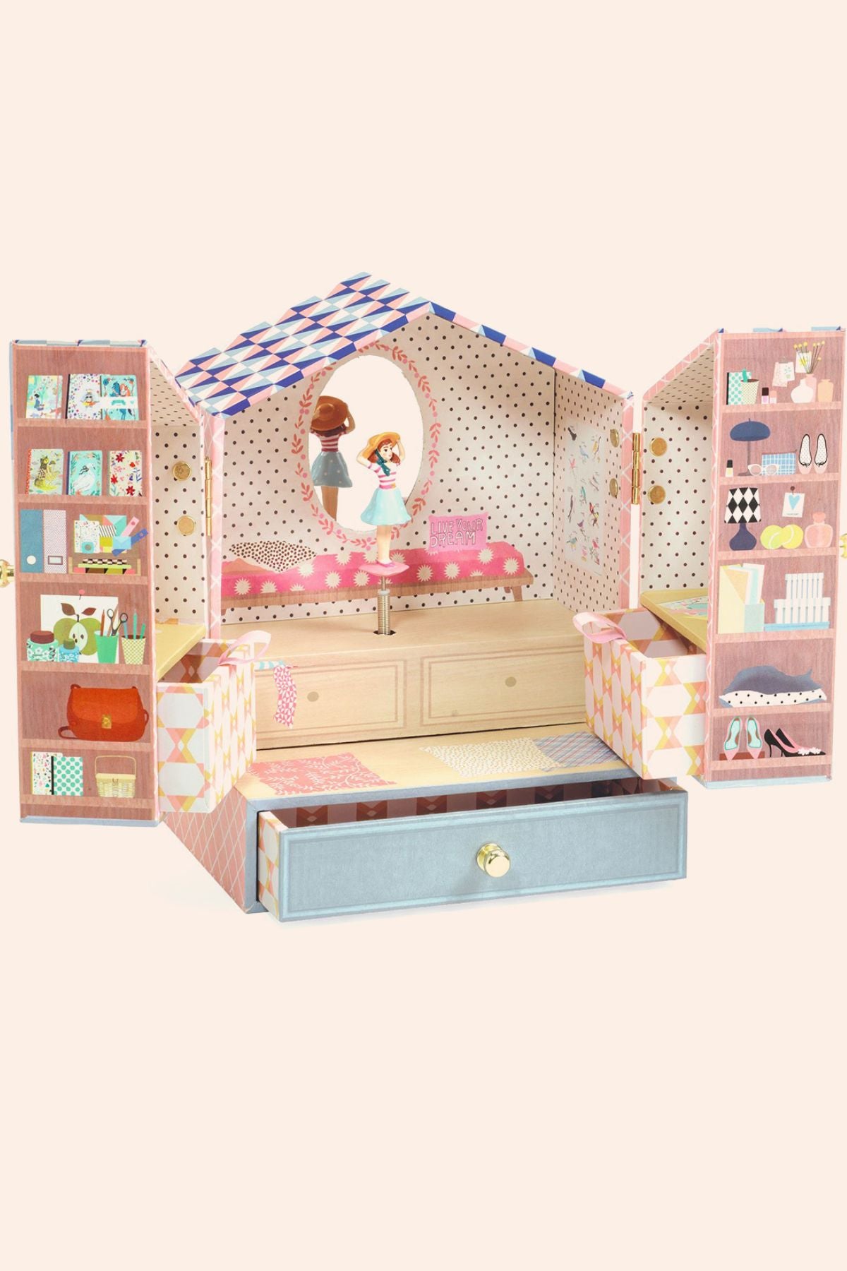 Djeco - Tinou Shop - Musical Box - Strawberries & Cream 